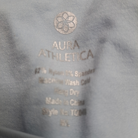 Aura Athletica Yoga Baby Blue Sports Bra   Size M/L - Picture 4 of 6